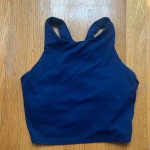 Athleta high neck cropped tank top